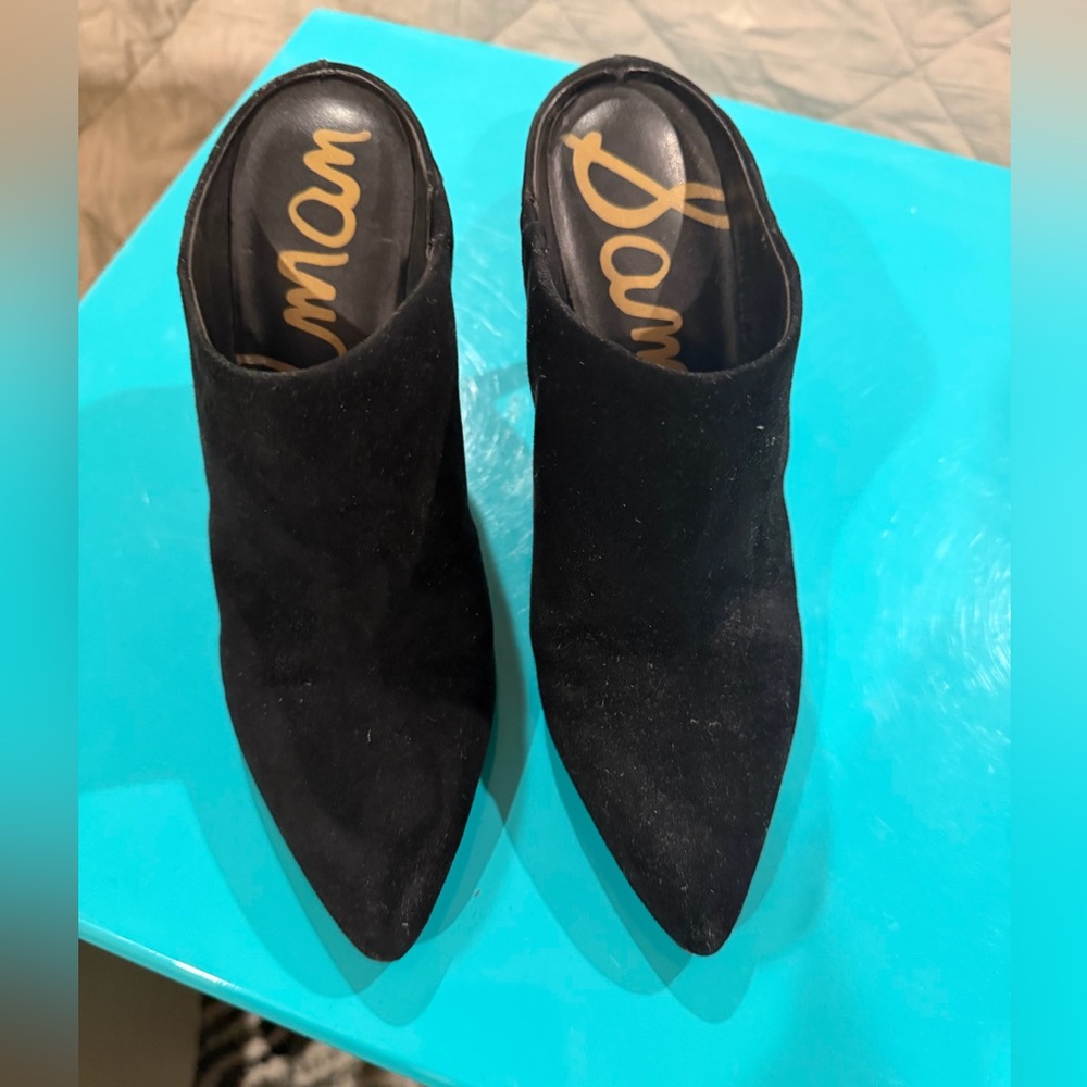 Sam Edleman Black Suede Mules - size 6!